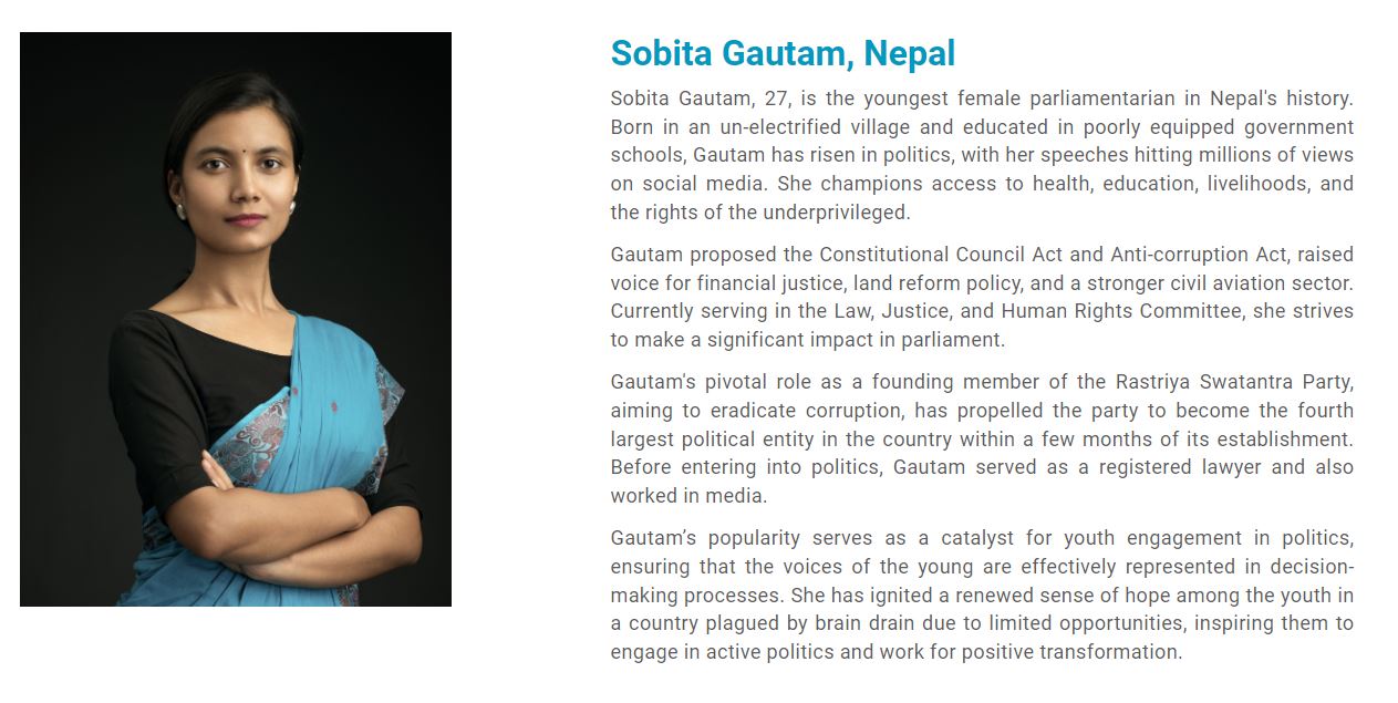 ‘पोलिटिसियन अफ द इयर’ अवार्डबाट रास्वपा सांसद गौतम सम्मानित