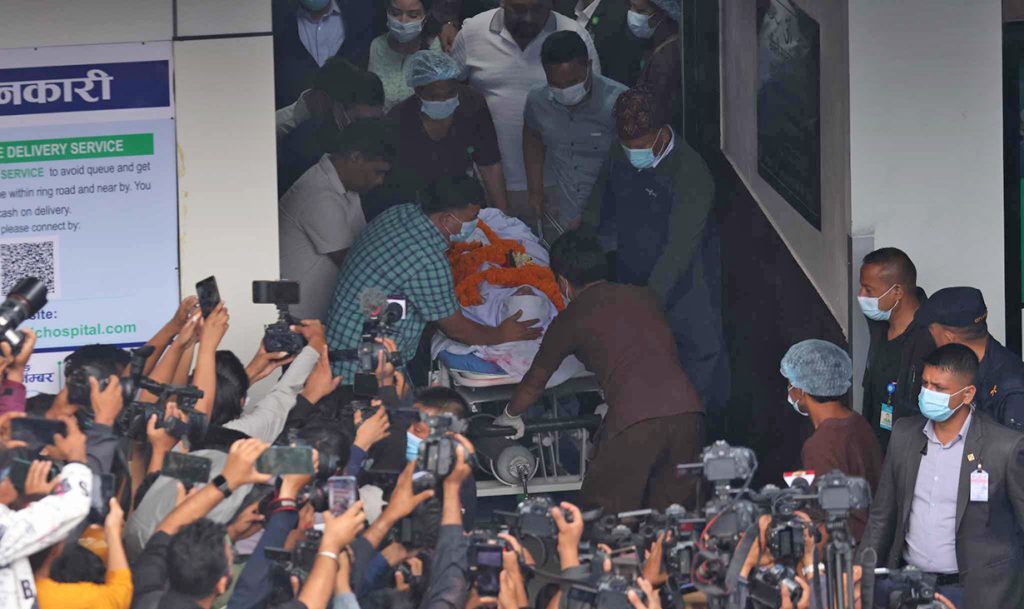 सीता दाहालको पार्थिव शरीर श्रद्धाञ्जलीका लागि पेरिसडाँडा लगियो