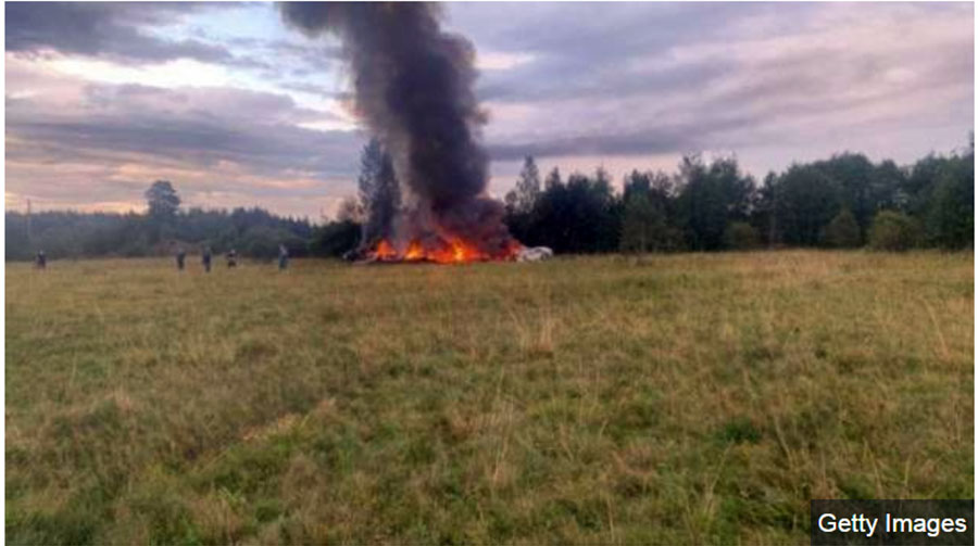 वागनर समूहका प्रमुखसहित १० जनाको विमान दुर्घटनामा मृत्यु