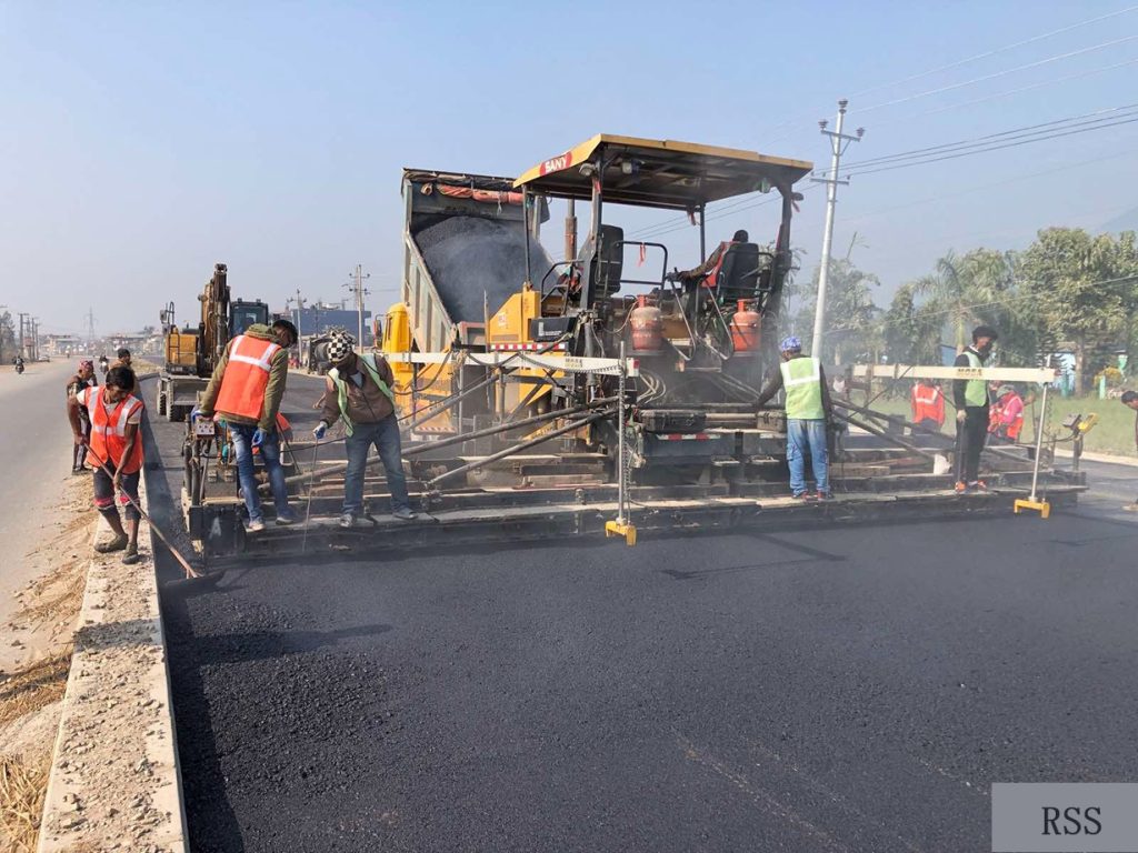 नारायणगढ–बुटवल सडकखण्ड हालसम्मकाे प्रगतीः १८ किलोमिटर कालोपत्र